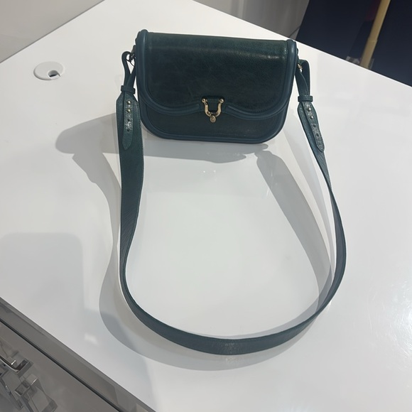 Claris Virot Jade Green Leather Manon Bag - Picture 4 of 5